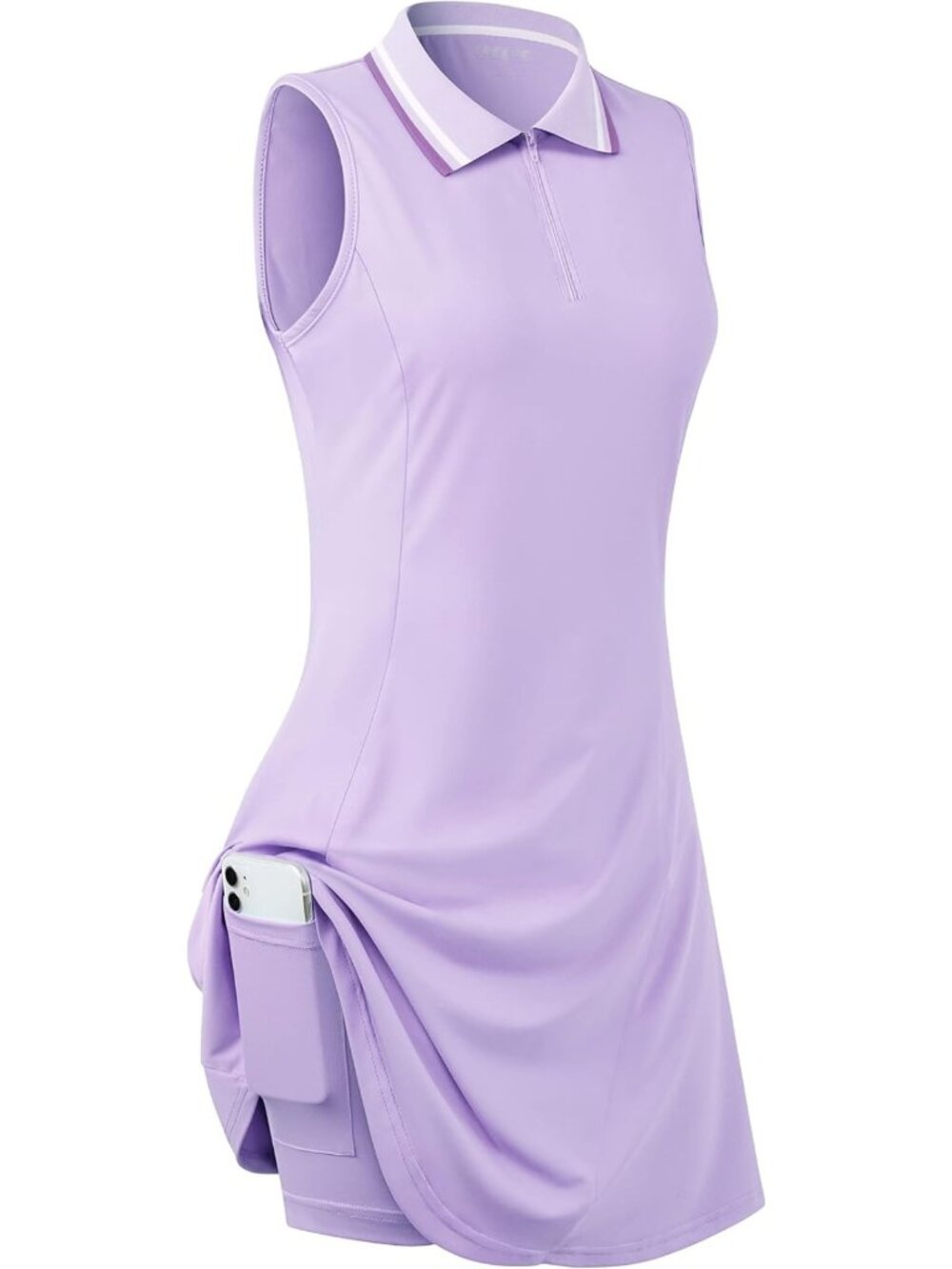 Sleeveless Golf & Tennis Dresses for Women with Pockets & Inner Shorts
